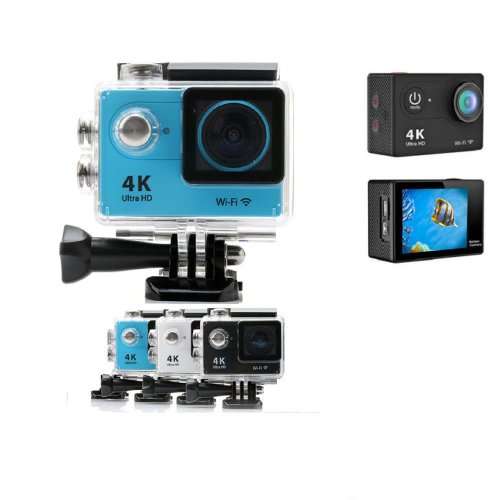Bargain!! 4K WiFi Waterproof Action Camera *Blue*