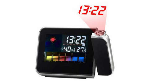 Great gift!! Digital LCD Alarm Clock Weather Station Projection Clock Calender
