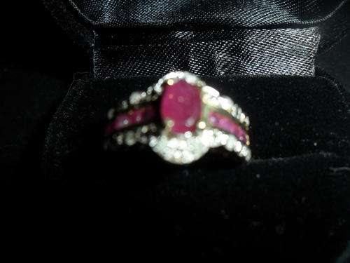 Lovely RUBY and Diamond Ring