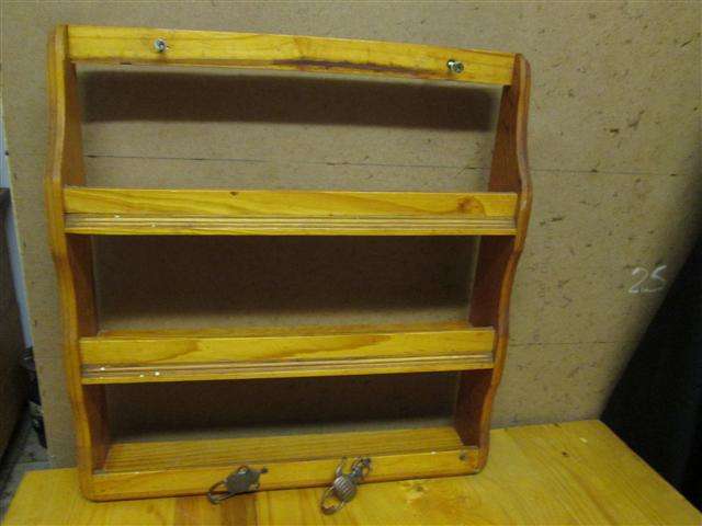 Large Pine wood spice rack