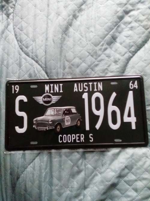 VINTAGE LOOK MINI AUSTIN METAL SIGN