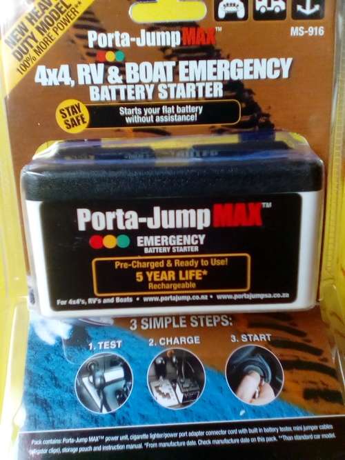 PORTA-JUMP MAX 4X4 ND BOAT EMERGENCY BATTERY STARTER