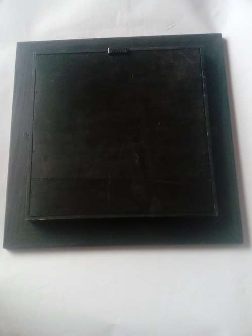 FOUR ROOSTERS ON WOODEN FRAME WITH GLASS FRONT