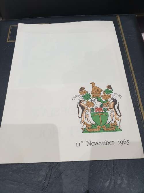 RHODESIA'S FINEST HOUR/THE PRIME MINISTER OF RHODESIA ADDRESSES THE NATION /11th November 1965..RARE