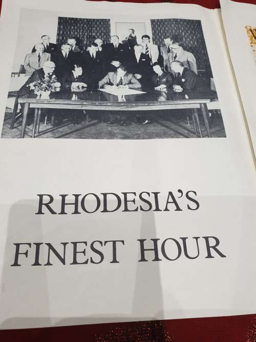RHODESIA'S FINEST HOUR/THE PRIME MINISTER OF RHODESIA ADDRESSES THE NATION /11th November 1965..RARE