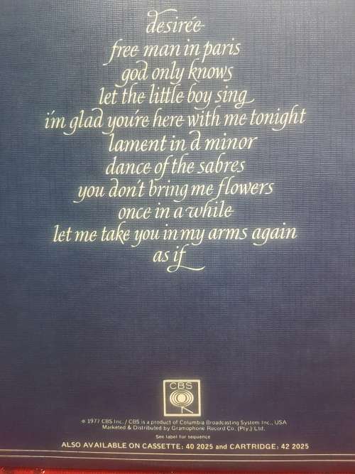 NIEL DIAMOND LP I'M GLAD YOU'RE HERE WITH ME TONIGHT