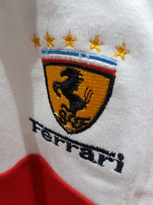 LONG SLEEVE FERRARI 100% COTTON SHIRT (SIZE...S/M/L)AVAILABLE