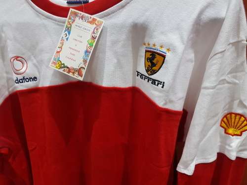 LONG SLEEVE FERRARI 100% COTTON SHIRT (SIZE...S/M/L)AVAILABLE