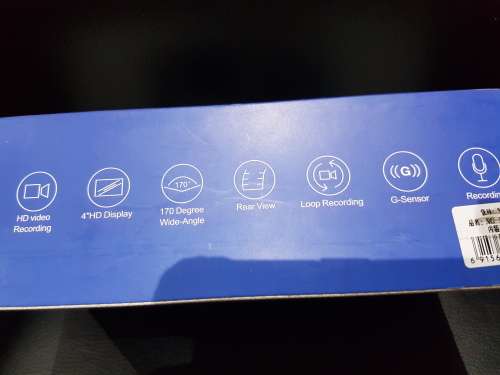 DUAL LENS VEHICLE BLACKBOX DVR 12.0 MEGAPIXEL F1.8