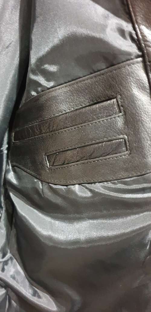 5XL PANTHER PADDED LEATHER BIKERS JACKET (UNUSED)