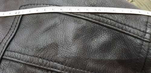 5XL PANTHER PADDED LEATHER BIKERS JACKET (UNUSED)