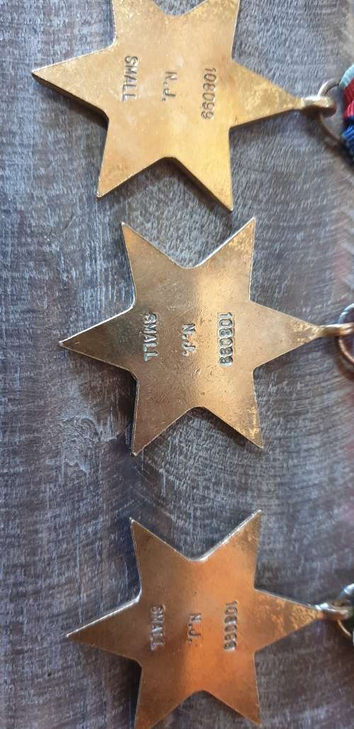 WW2 MEDALS AWARDED TO N.J.SMALL WITH HIS PHOTO