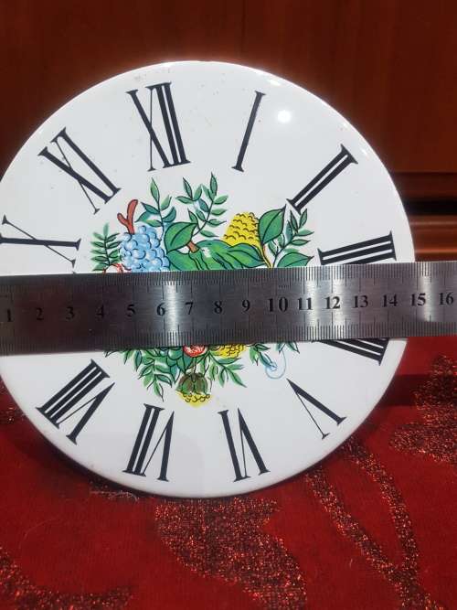 VINTAGE PORCELAIN CLOCK FACE...(UNUSED......ABSOLUTELY BEAUTIFUL)