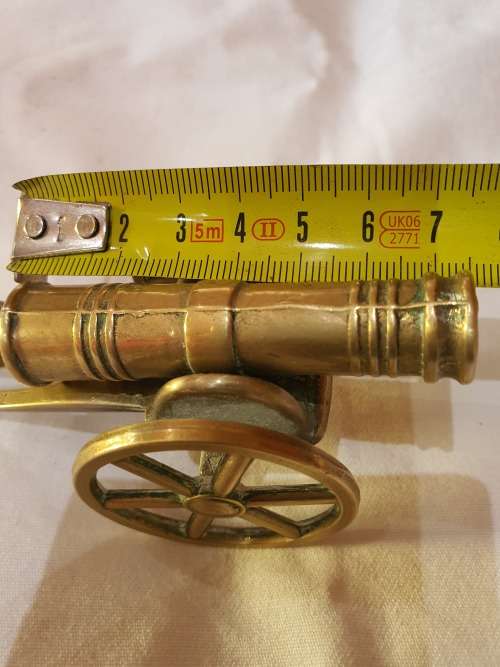 VINTAGE SOLID BRASS CANNON