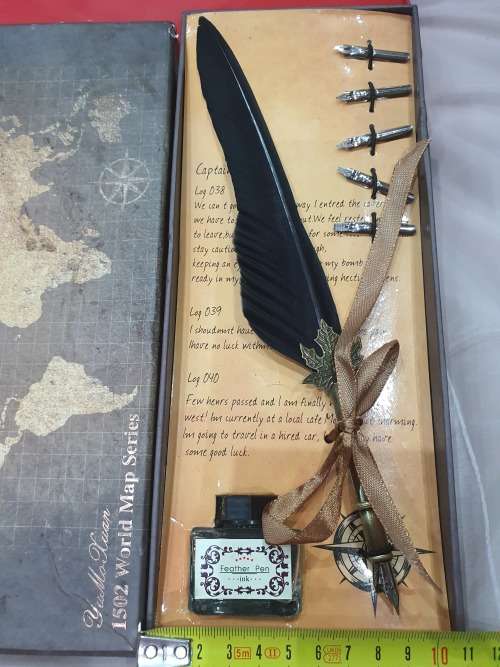 HIGHLY COLLECTABLE INK FEATHER PEN...UNUSED CONDITION