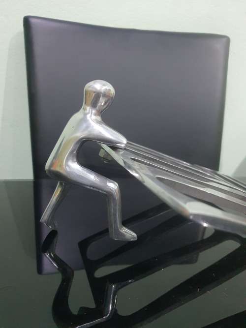 CAROL BOYES STYLE PEWTER RECIPE STAND