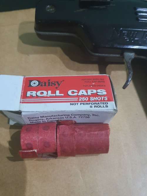 VINTAGE NEW TOP STARTING PISTOL PAT. NO. 385286 WITH DOUBLE BRASS FIRING PIN