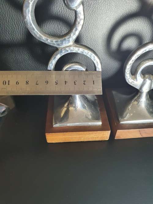 PAIR STUNNING DESIGNER CANDLE HOLDERS..CARROLL BOYES STYLE..ONE BID