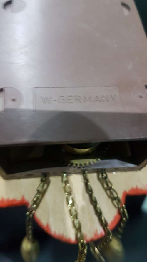VINTAGE WEST GERMAN MINIATURE MECHANICAL CUCKOO CLOCK
