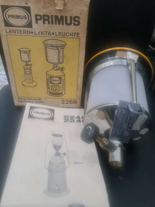 VINTAGE PRIMUS LANTERN IN ORIGINAL PACKAGING