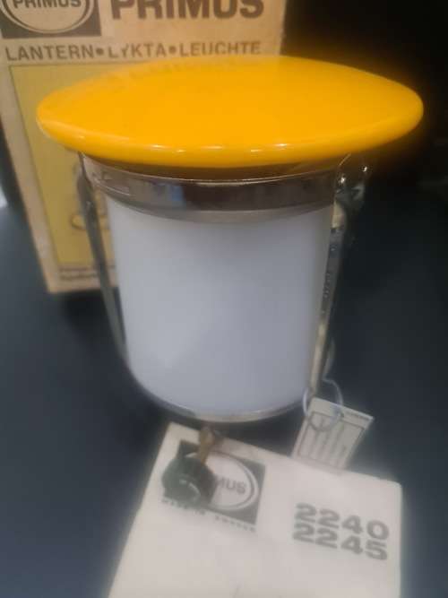 VINTAGE PRIMUS LANTERN IN ORIGINAL PACKAGING