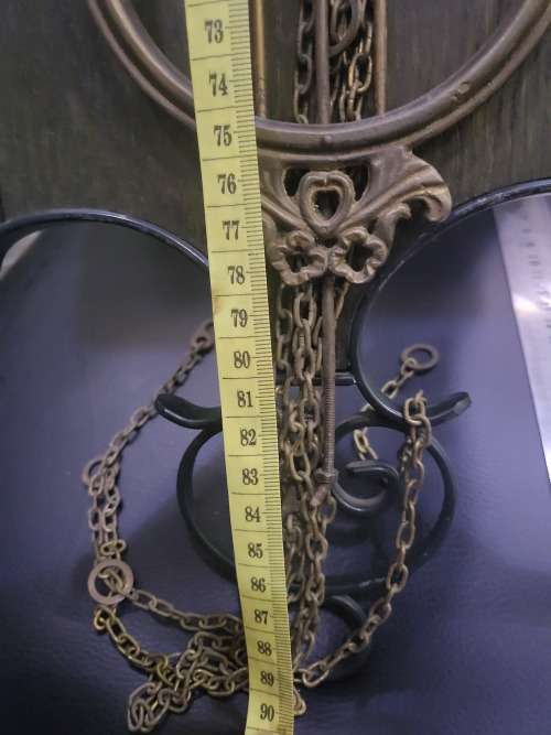 VINTAGE COMTOICE OXFACE A NEDOR CLOCK (DESIGN & CHAINS SOLID BRASS)