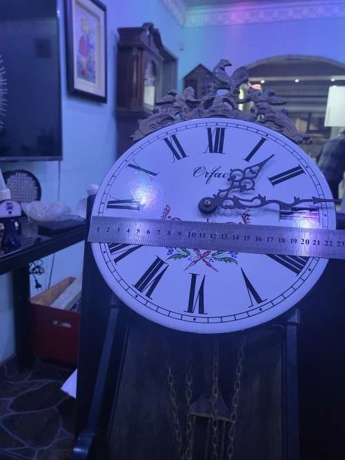 VINTAGE COMTOICE OXFACE A NEDOR CLOCK (DESIGN & CHAINS SOLID BRASS)