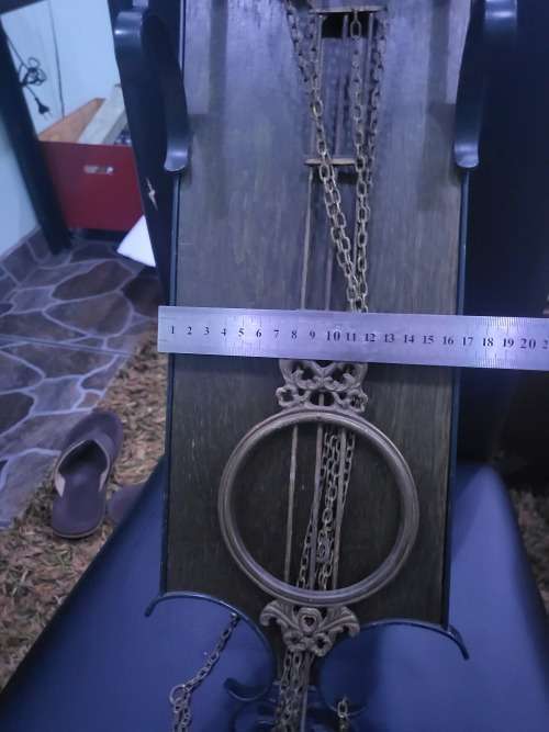 VINTAGE COMTOICE OXFACE A NEDOR CLOCK (DESIGN & CHAINS SOLID BRASS)