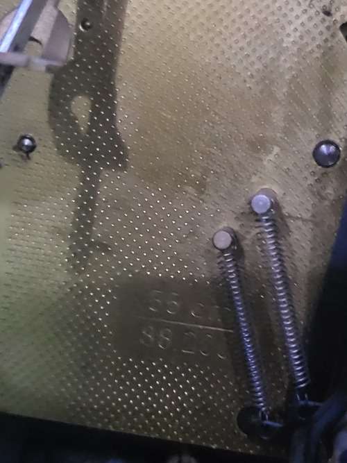 VINTAGE COMTOICE OXFACE A NEDOR CLOCK (DESIGN & CHAINS SOLID BRASS)