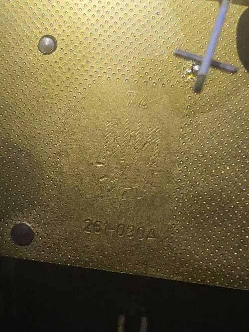 VINTAGE COMTOICE OXFACE A NEDOR CLOCK (DESIGN & CHAINS SOLID BRASS)