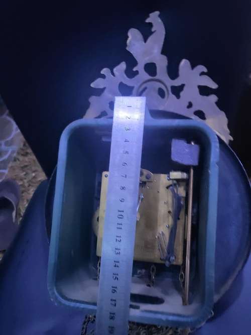 VINTAGE COMTOICE OXFACE A NEDOR CLOCK (DESIGN & CHAINS SOLID BRASS)