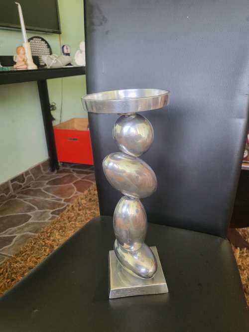 VINTAGE PEWTER ASHTRAY/CANDLE HOLDER