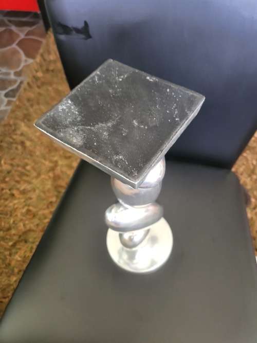 VINTAGE PEWTER ASHTRAY/CANDLE HOLDER