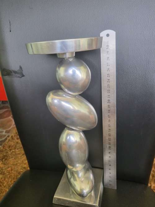 VINTAGE PEWTER ASHTRAY/CANDLE HOLDER