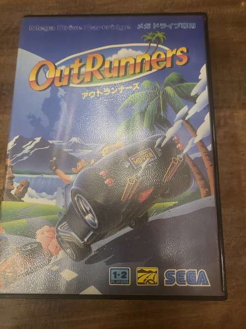 2 X SEGA GAME CATRIDGES - LION KING & OUTRUNNERS