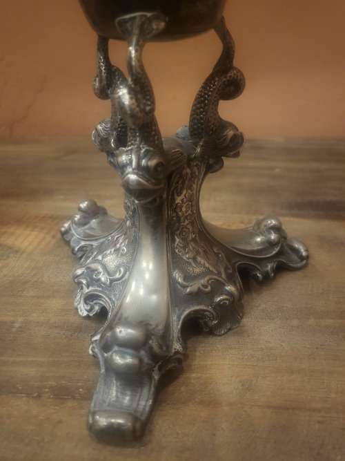 ANTIQUE PEWTER STAND