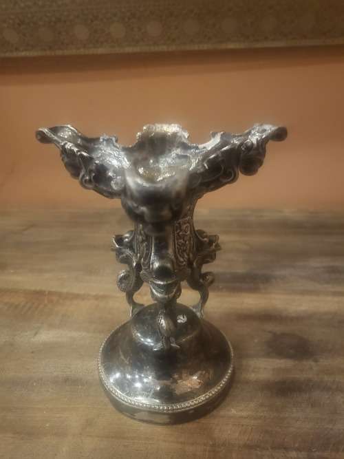 ANTIQUE PEWTER STAND