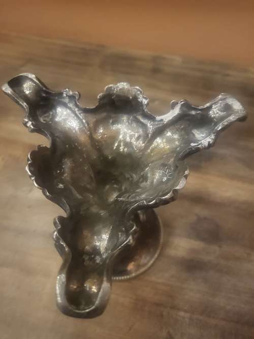 ANTIQUE PEWTER STAND