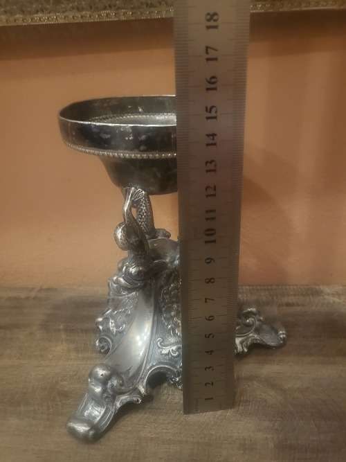 ANTIQUE PEWTER STAND