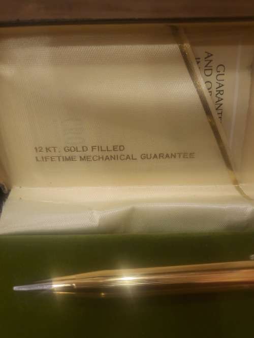 VINTAGE SET CROSS BALLPOINT & MECHANICAL PENCIL 12 KT GOLD FILLED SINCE 1846 - MADE IN IRELAND