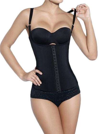 Latex Steel Boned vest Shaper Underbust Corset for waist training and gym - Size: XXL