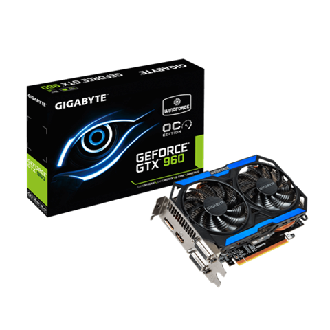 GIGABYTE GEFORCE GTX 960 OC Edition - 2GB GAMING Graphics Card