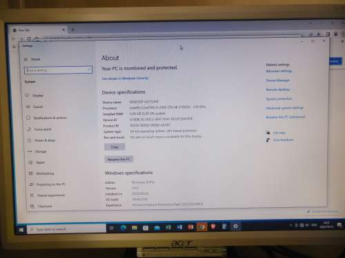 i5 Desktop PC 6GB Ram, 240 GB SSD