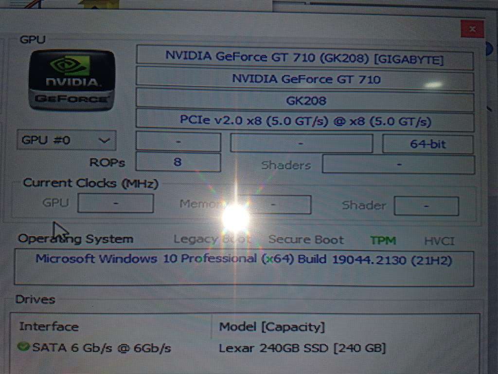 Nvidea Geforce GT710 1 GB Graphics Card