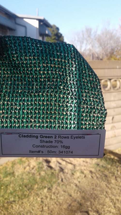 1.8m wide x 50m long roll Green Shadenet / Cladding Material / Netting / Shade Net / Barrier Net