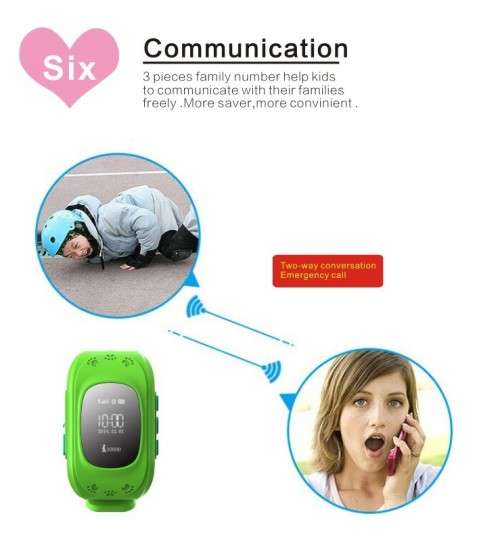 Q50 GPS Tracking Watches White