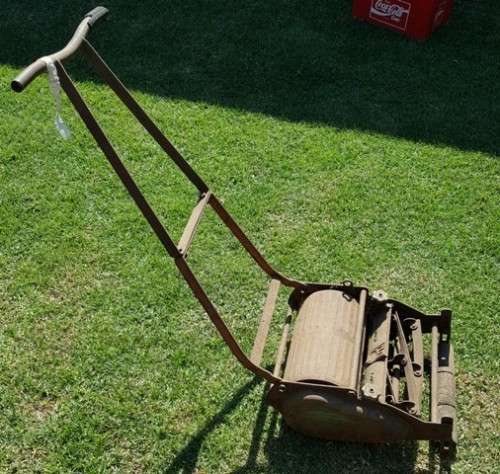 Antique lawn mower