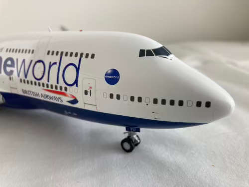 British Airways 747 aircraft model 1:200 scale