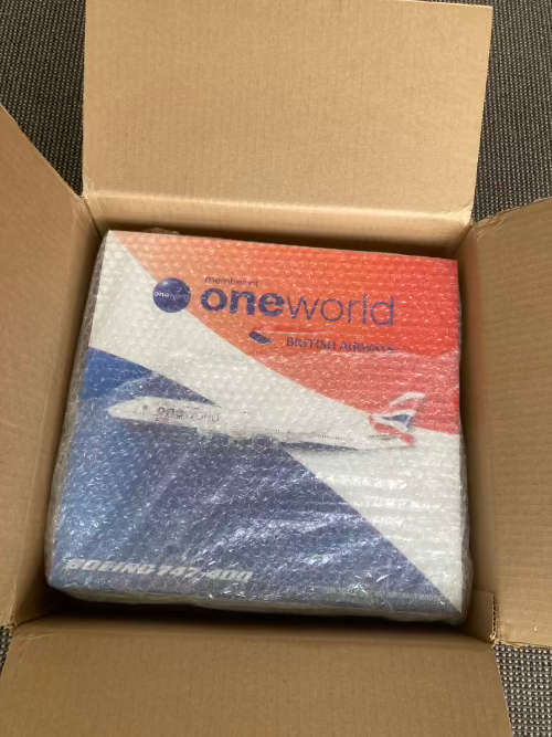 British Airways 747 aircraft model 1:200 scale