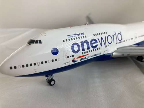 British Airways 747 aircraft model 1:200 scale